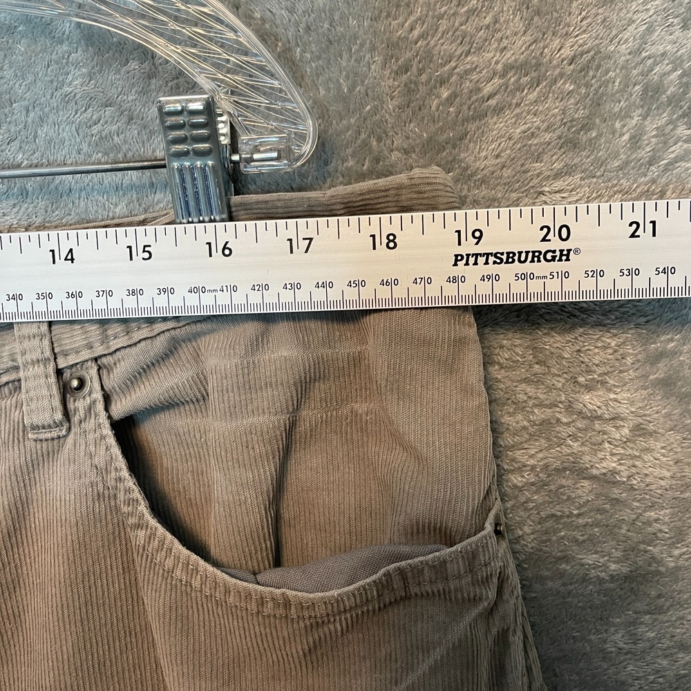 Vtg Gap 1969 Men Corduroy Straight 5 Pocket Jean 38x32 Relaxed Neutral Y2K Skate - Picture 8 of 12